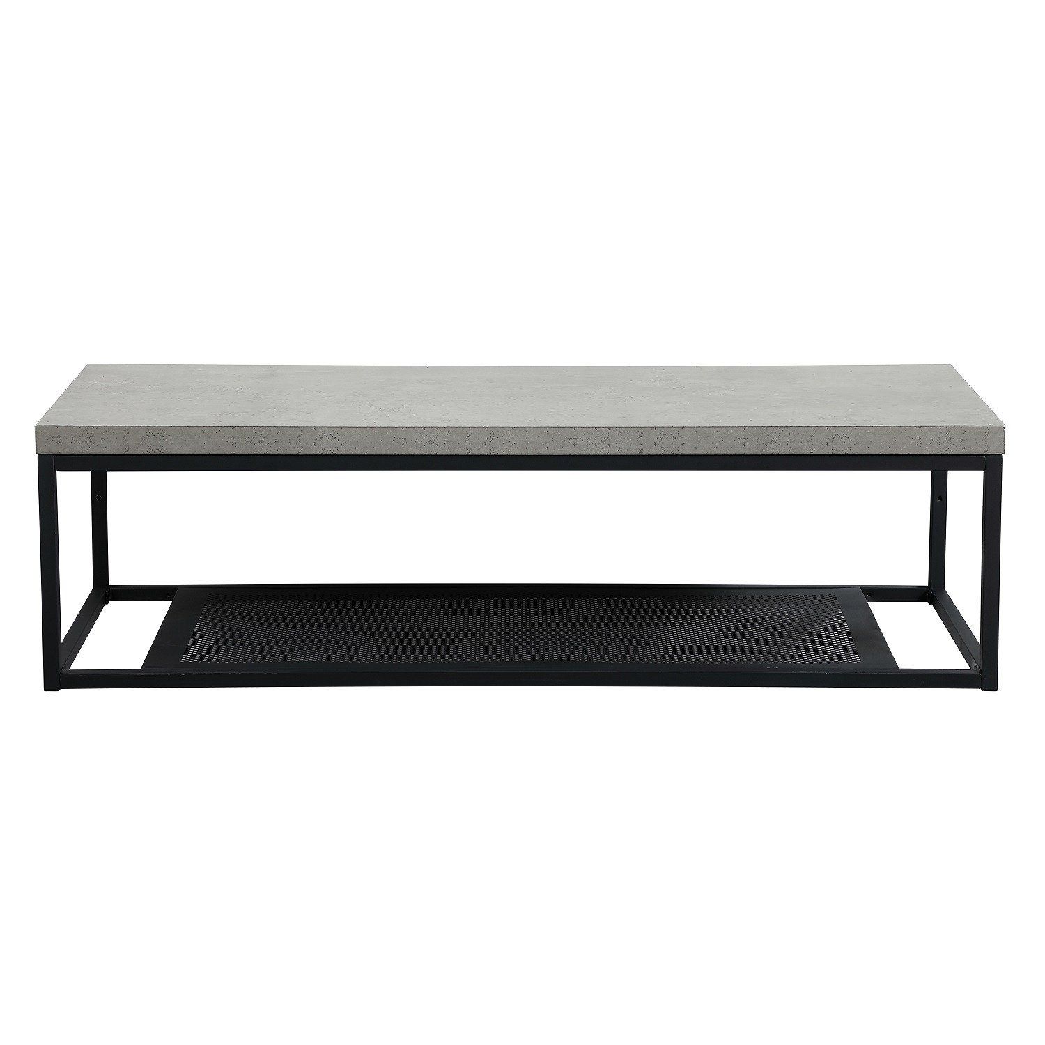 Plan de toilette suspendu pour vasque WILL - Ep. 12 cm L120 cm + Structure Métal Noir Mat - Décor Ch