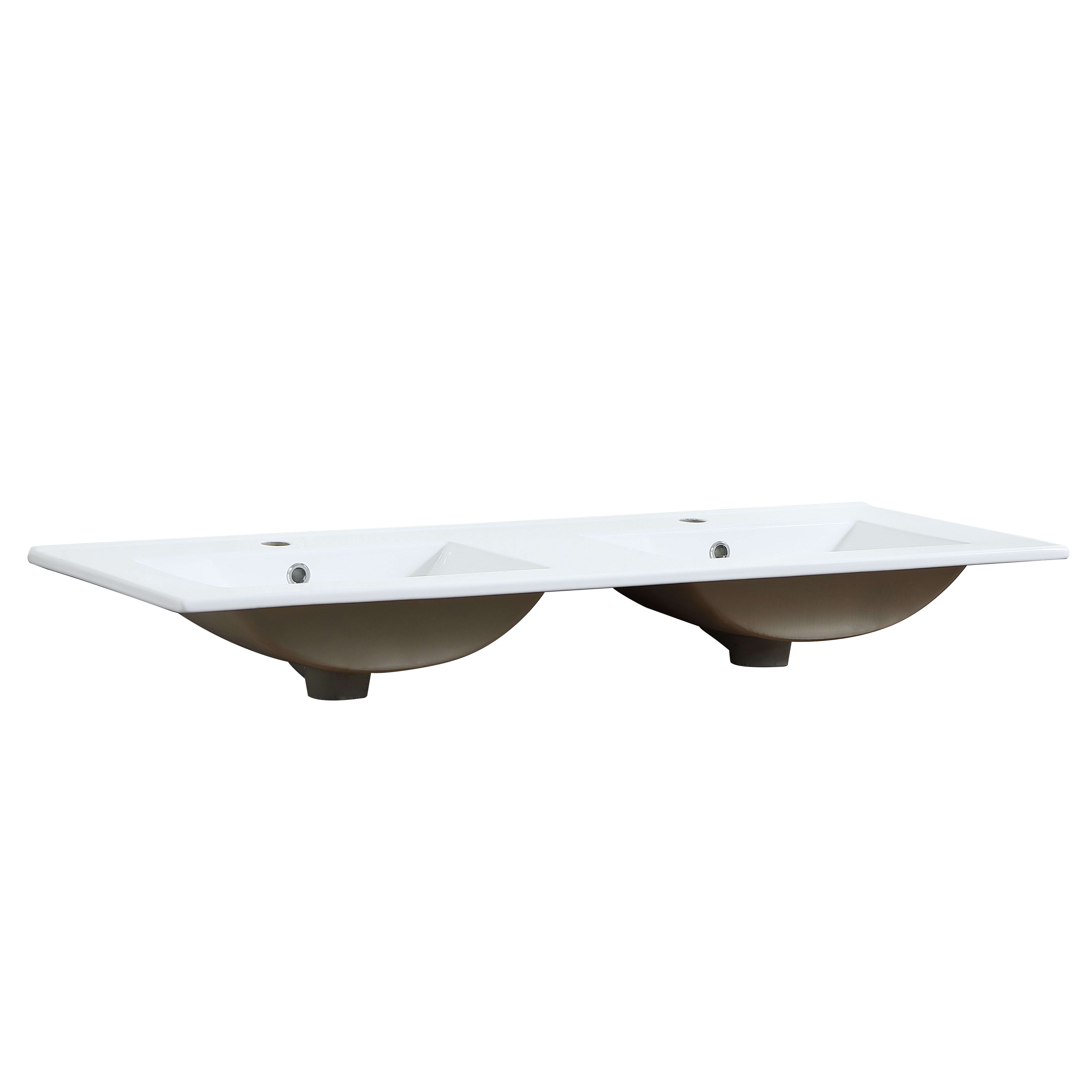 Ensemble meuble double vasque noir carbone 120cm + vasque + colonne