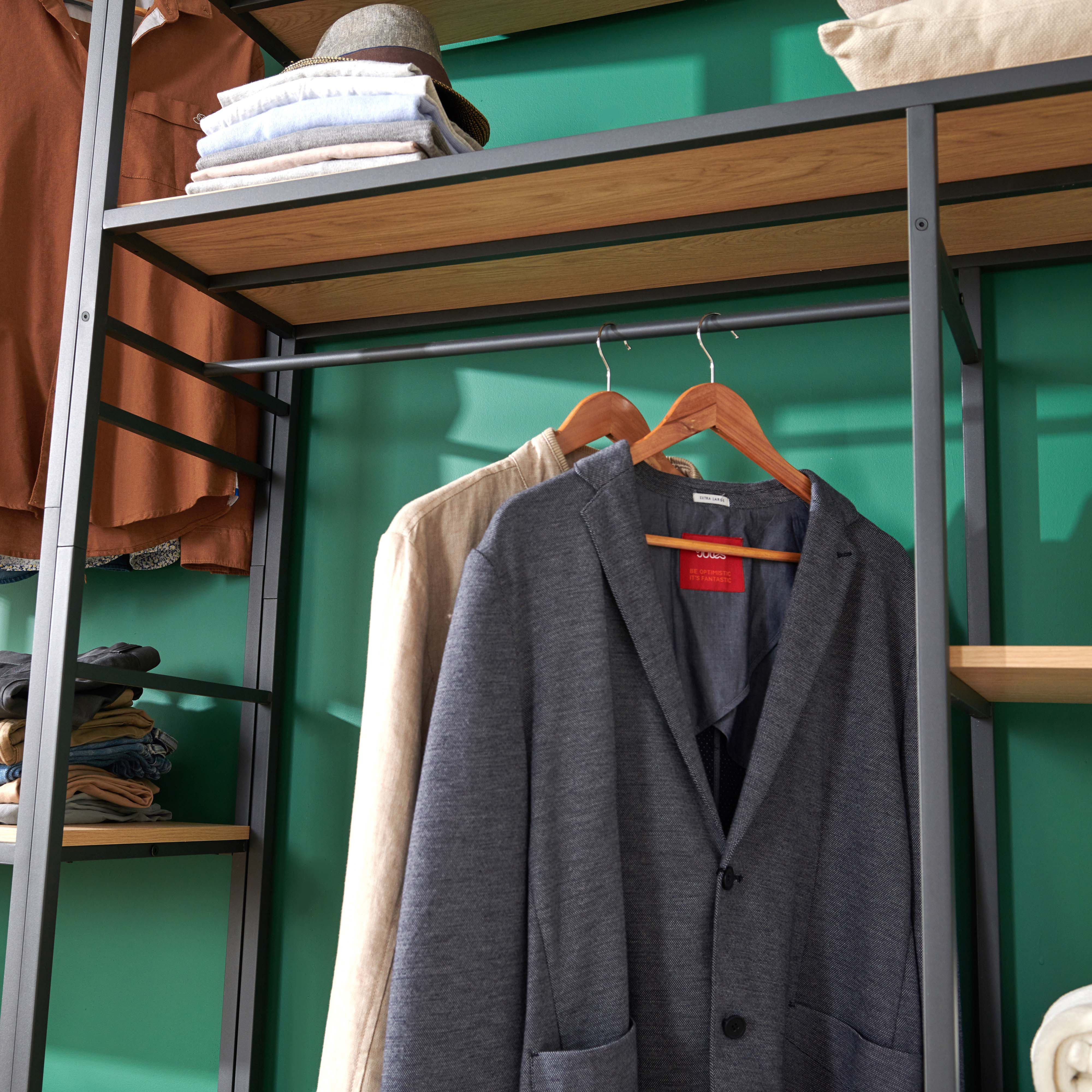 Portant Vêtements en Bois et Métal - Lot de 4 - ASHTON