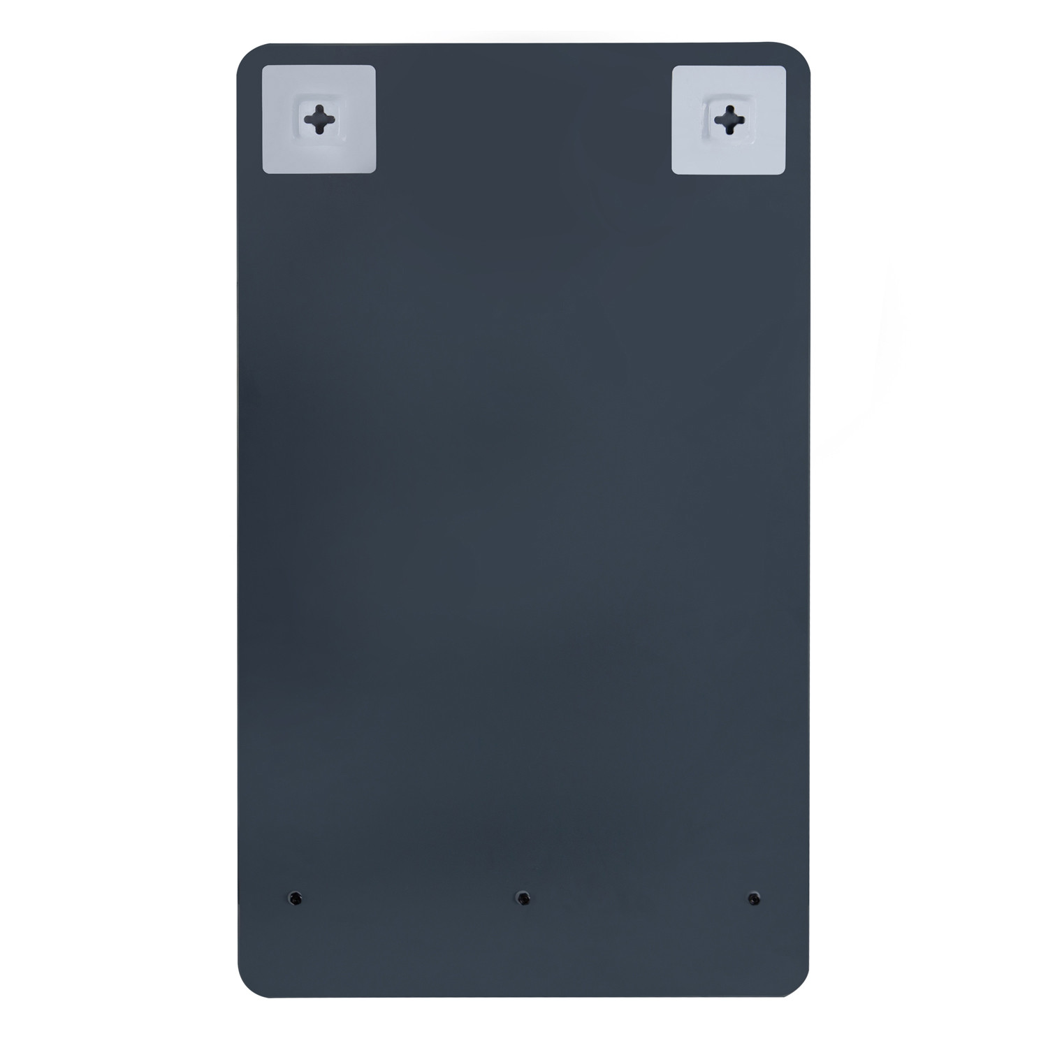 Lave-mains Métal noir et Chêne L40 x H50 NOVA + miroir noir