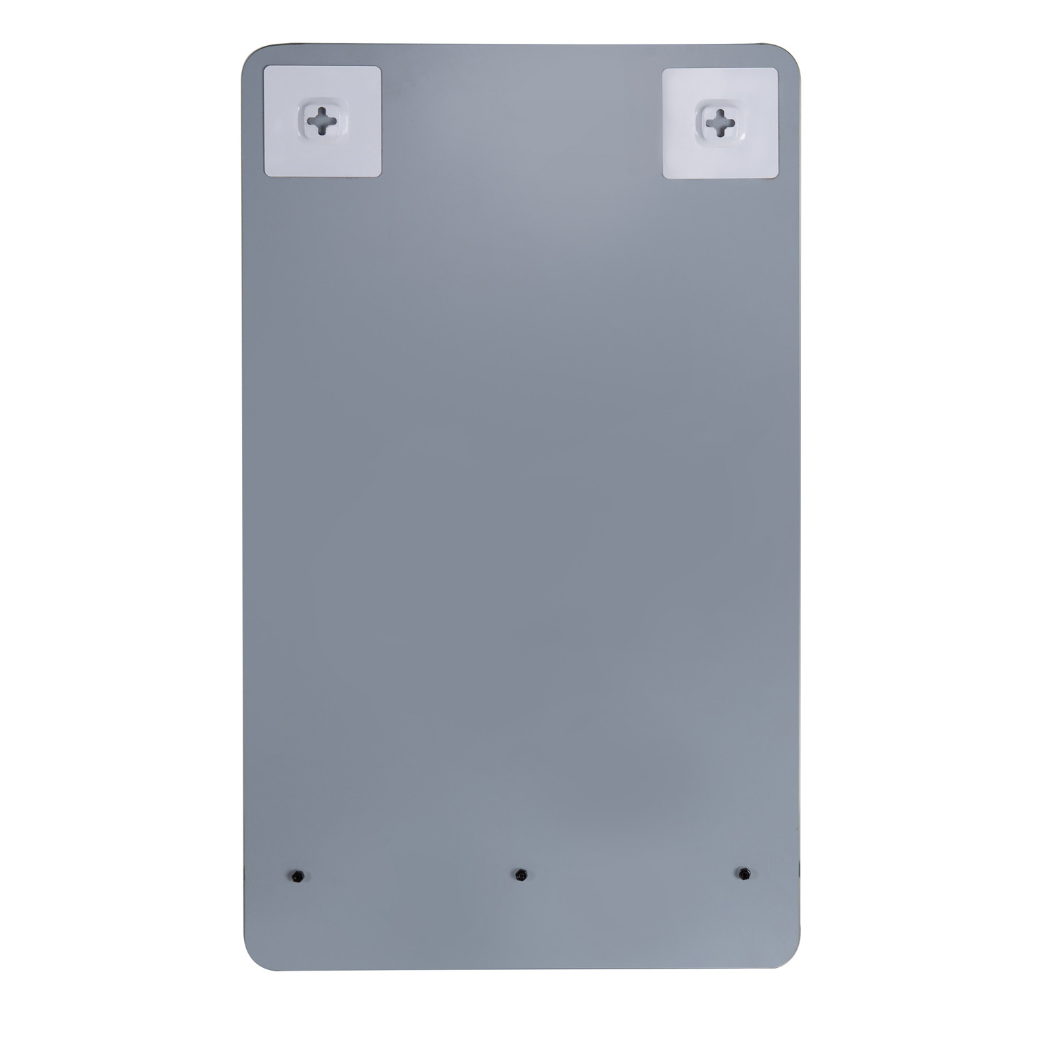 Meuble lave-mains Bois et Métal vasque Blanche WILL + robinet chromé + miroir